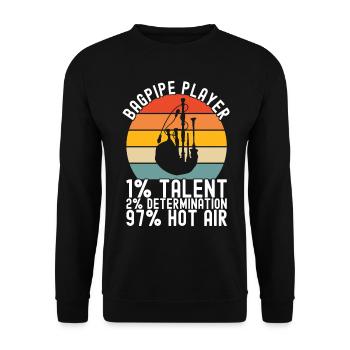 Cornemuses Cornemuses - Sweat-shirt Unisexe - noir - Devant - Alina (178cm) & Michal (187cm)