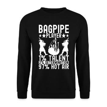 Cornemuses Cornemuses - Sweat-shirt Unisexe - noir - Devant - Alina (178cm) & Michal (187cm)
