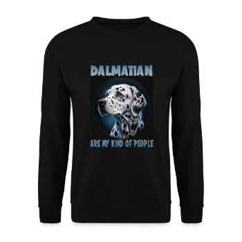 Dog saying Dalmatian design for dog lovers - Unisex Sweatshirt - black - Front - Alina (178cm) & Michal (187cm)