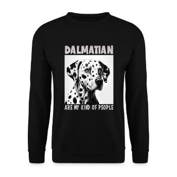 Dog saying Dalmatian design for dog lovers - Unisex Sweatshirt - black - Front - Alina (178cm) & Michal (187cm)