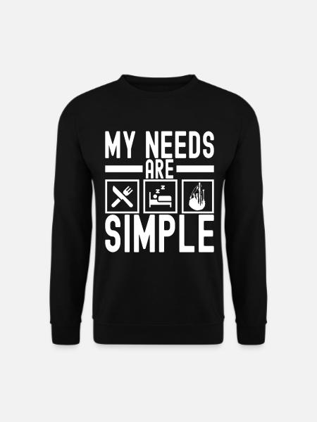 Dudelsack Dudelsackspieler - Unisex Pullover - Schwarz