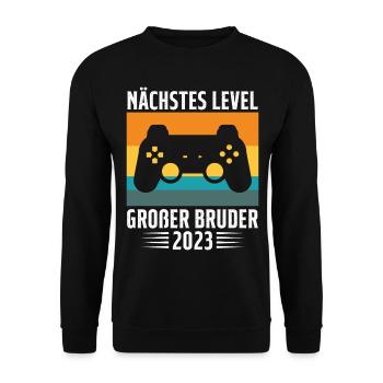 Ich Werde Großer Bruder 2023 - Sweat-shirt Unisexe - noir - Devant - Alina (178cm) & Michal (187cm)