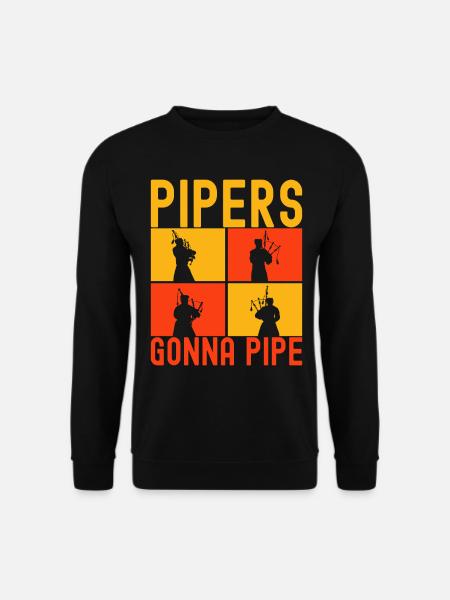Bagpipes Bagpipers - Unisex Sweatshirt - black