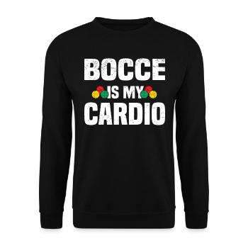 Boccia Petanque Boule Boccia Player Lyonnais - Unisex Sweatshirt - black - Front - Alina (178cm) & Michal (187cm)