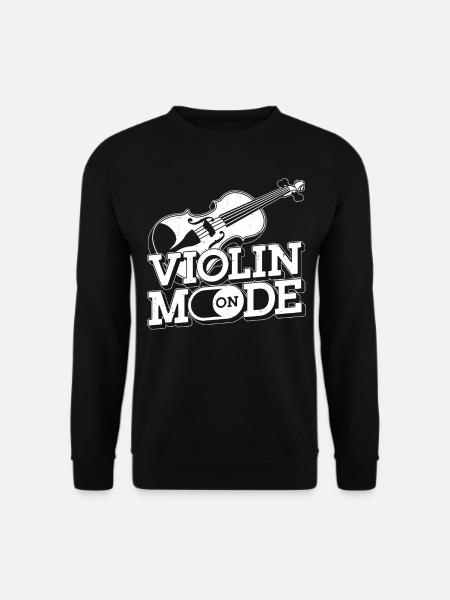 Violin Violinist Violin Mode On - Unisex Pullover - Schwarz