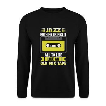 Jazz Musik Orchester Musiker - Unisex Pullover - Schwarz - Vorne - Alina (178cm) & Michal (187cm)