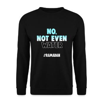 Le verset du Coran cite des textes musulmans du Ramadan - Sweat-shirt Unisexe - noir - Devant - Alina (178cm) & Michal (187cm)