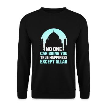 Le verset du Coran cite des textes musulmans du Ramadan - Sweat-shirt Unisexe - noir - Devant - Alina (178cm) & Michal (187cm)