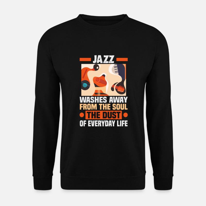 Jazz Musik Orchester Musiker - Unisex Pullover - Schwarz