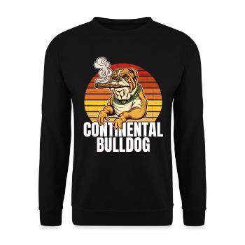 Colorbulls Conti Bulldoggen Continental Bulldogs - Unisex Sweatshirt - black - Front - Alina (178cm) & Michal (187cm)