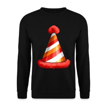 Cone Hat Party Hat for Carnival, Birthday Or New - Unisex Pullover - Schwarz - Vorne - Alina (178cm) & Michal (187cm)
