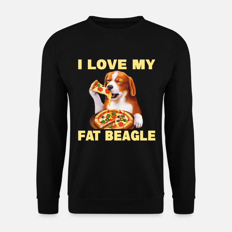 I Love My Fat Beagle - Unisex Sweatshirt - black
