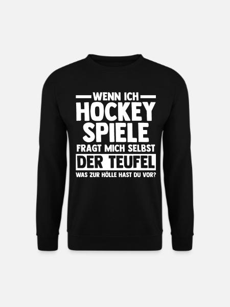Eishockey Hockeyspieler Hockey - Unisex Pullover - Schwarz
