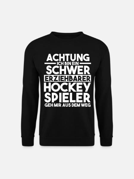 Eishockey Hockeyspieler Hockey - Unisex Pullover - Schwarz
