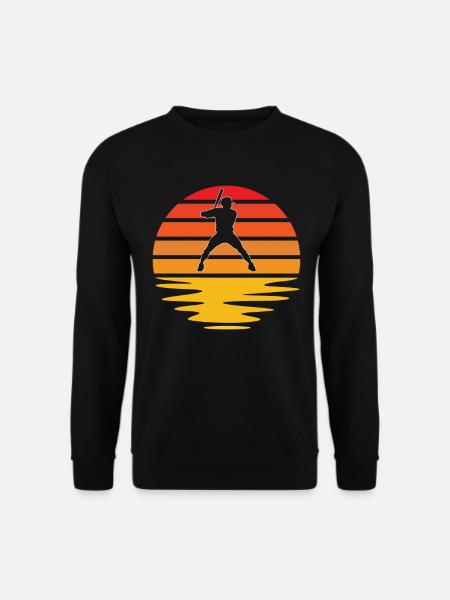 Baseball Rétro - Sweat-shirt Unisexe - noir