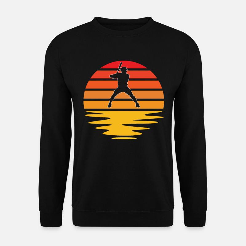 Baseball Retro - Unisex Pullover - Schwarz