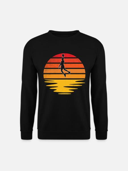 Basketball Retro - Unisex Pullover - Schwarz