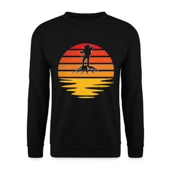 Alpinisme Rétro - Sweat-shirt Unisexe - noir - Devant - Alina (178cm) & Michal (187cm)