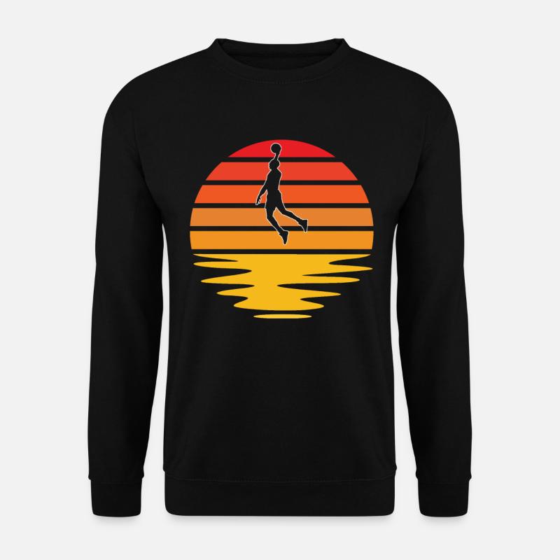 Basketball Retro - Unisex Pullover - Schwarz