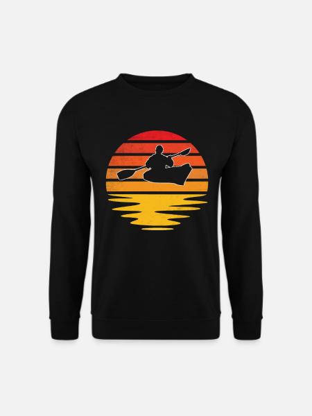 Canoeing Retro - Unisex Sweatshirt - black