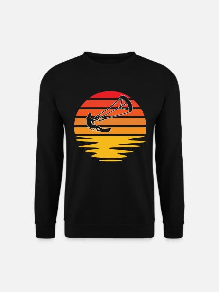 Kite Surfing Retro - Unisex Sweatshirt - black