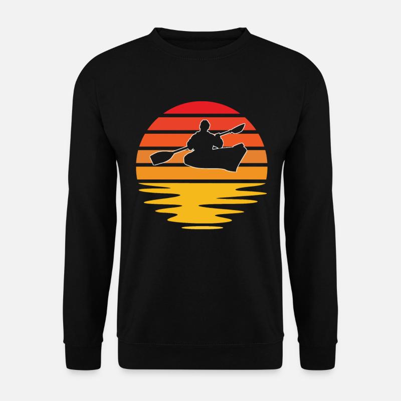 Canoeing Retro - Unisex Sweatshirt - black