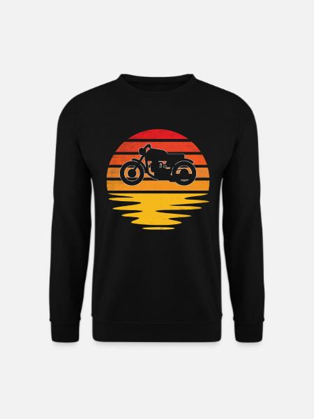 Motorrad Retro - Unisex Pullover - Schwarz