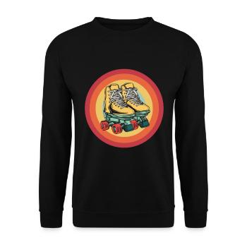 Patins à roulettes Patineurs à roues alignées Patins à roues alignées - Sweat-shirt Unisexe - noir - Devant - Alina (178cm) & Michal (187cm)