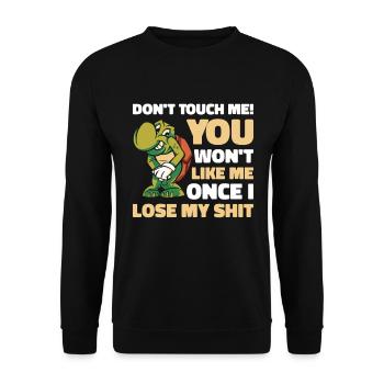 Moyenne Tortue Faune Propriétaire de tortue Moyenne - Sweat-shirt Unisexe - noir - Devant - Alina (178cm) & Michal (187cm)