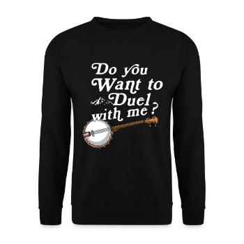 Banjo - Unisex Sweatshirt - black - Front - Alina (178cm) & Michal (187cm)