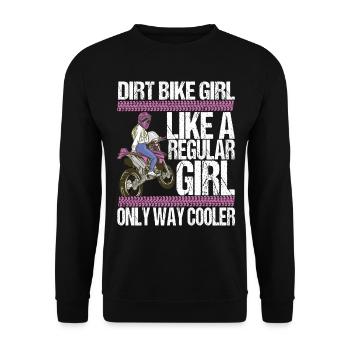 Moto de motocross - Sweat-shirt Unisexe - noir - Devant - Alina (178cm) & Michal (187cm)