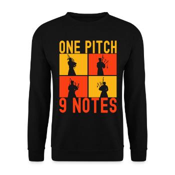 Bagpipes Bagpiper - Unisex Sweatshirt - black - Front - Alina (178cm) & Michal (187cm)