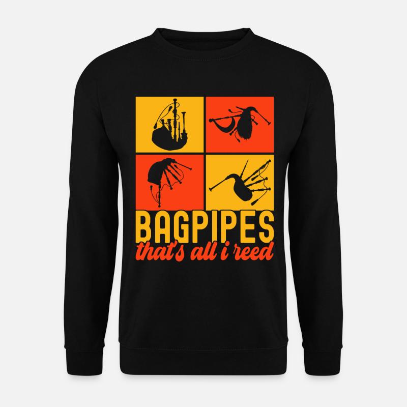 Bagpipes Bagpipers - Unisex Sweatshirt - black