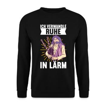 Cornemuses Cornemuses - Sweat-shirt Unisexe - noir - Devant - Alina (178cm) & Michal (187cm)
