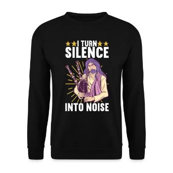 Cornemuses Cornemuses - Sweat-shirt Unisexe - noir - Devant - Alina (178cm) & Michal (187cm)