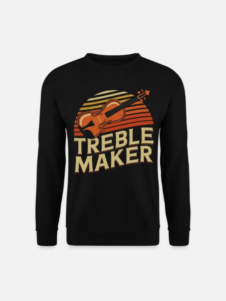 Violin Violinist Pun Treble Maker - Unisex Sweatshirt - black