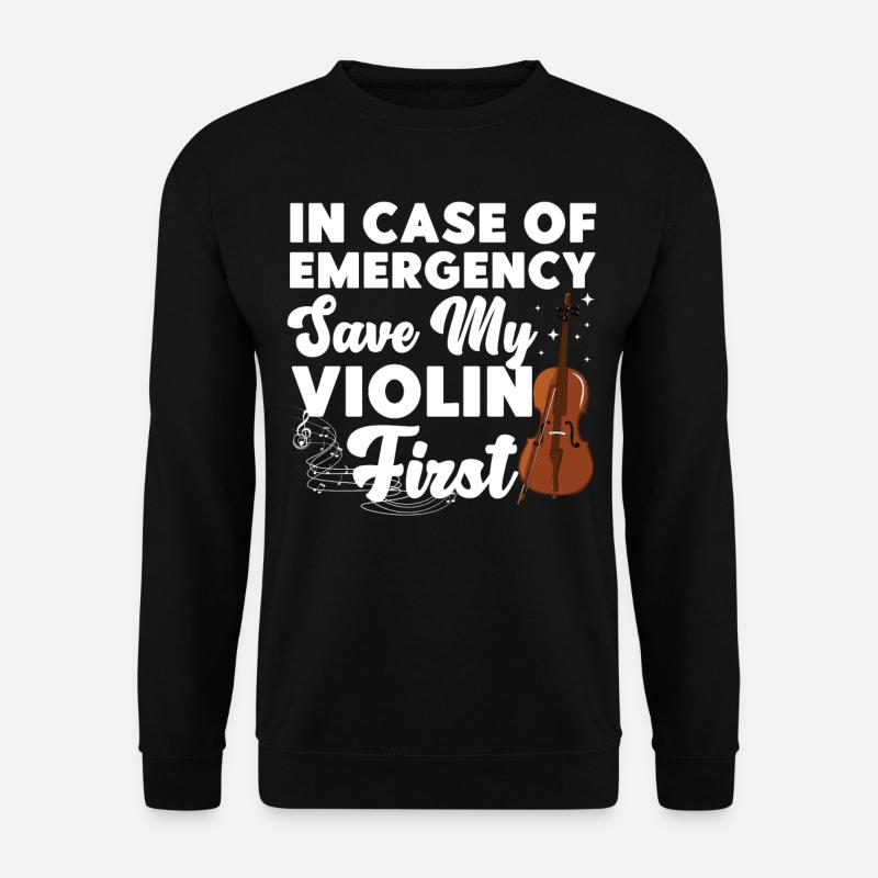 Violoniste en cas de - Sweat-shirt Unisexe - noir