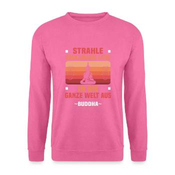 Méditation bouddhiste Bouddhisme Zen Bouddha Bouddhisme et Yoga - Sweat-shirt Unisexe - rose - Devant