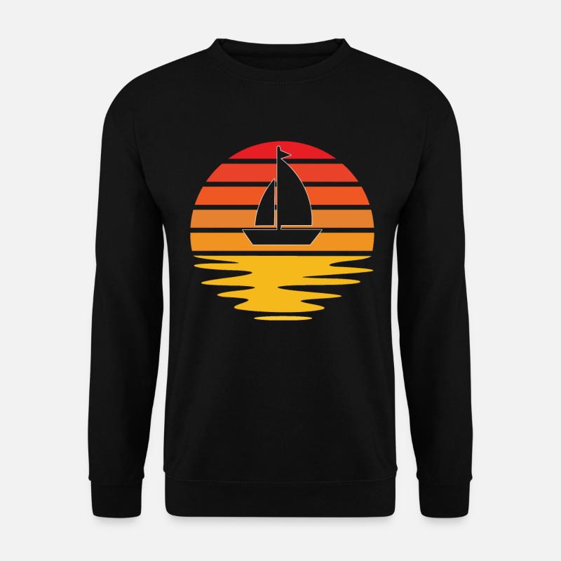 Segeln Retro - Unisex Pullover - Schwarz