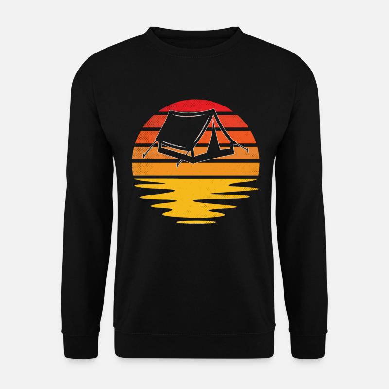 Camping Retro - Unisex Sweatshirt - black
