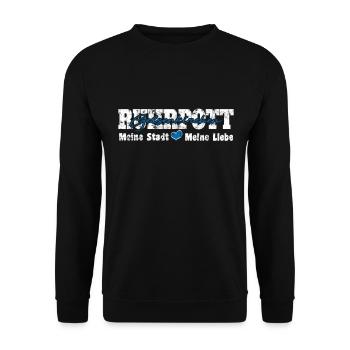 Ruhrpott Gelsenkirchen Meine Stadt meine Liebe - Unisex Pullover - Schwarz - Vorne - Alina (178cm) & Michal (187cm)