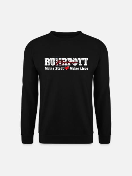 Ruhrpott Bochum Meine Stadt meine Liebe Herz - Unisex Pullover - Schwarz