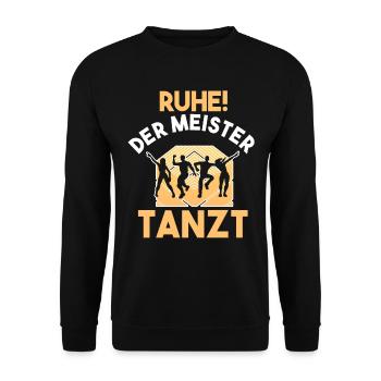 Tanzen Party Musik Tänzer - Unisex Pullover - Schwarz - Vorne - Alina (178cm) & Michal (187cm)