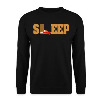 SLEEP Sloth Sleep - Unisex Sweatshirt - black - Front - Alina (178cm) & Michal (187cm)