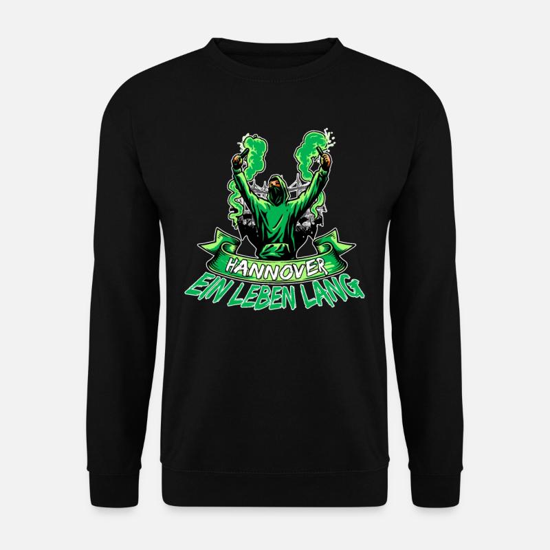 Hannover ein Leben lang - Unisex Pullover - Schwarz