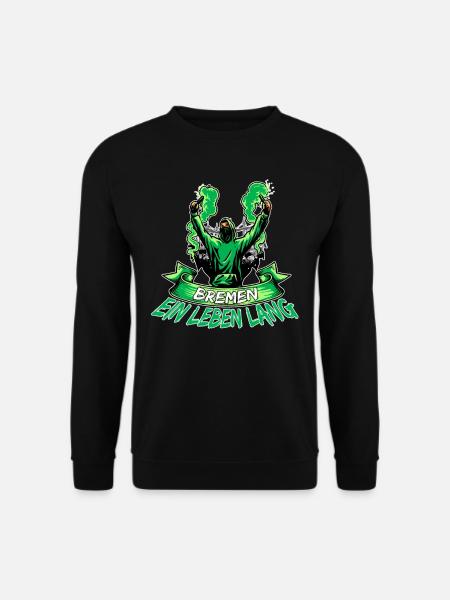 Bremen ein Leben lang - Unisex Pullover - Schwarz