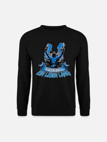 Duisburg ein Leben lang - Unisex Pullover - Schwarz