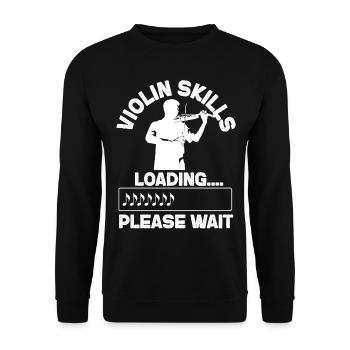 Violon Violoniste Compétences en violon - Sweat-shirt Unisexe - noir - Devant - Alina (178cm) & Michal (187cm)