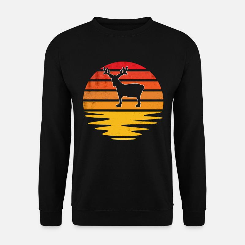 Moose Retro - Unisex Sweatshirt - black