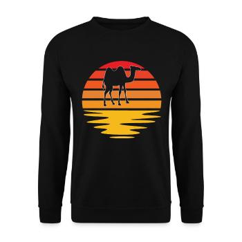 Camel Rétro - Sweat-shirt Unisexe - noir - Devant - Alina (178cm) & Michal (187cm)